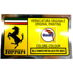 Paint Code Sticker (BLU CHIARO METALLICA FER 503/C) FER02155