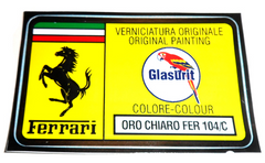 Paint Code Sticker (ORO CHIARO FER 104/C) 	FER02045