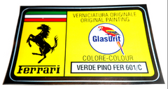 Paint Code Sticker (VERDE PINO FER 601/C) 	FER02070