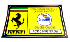 Paint Code Sticker (ROSSO DINO FER 301) 	FER02035