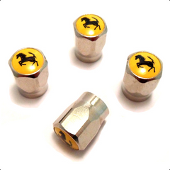 Tyre Valve Cap Set, Yellow Hexagonal 70002212 SORRY THESE ARE ON BACK ORDER AND NOT AVAILABLE.