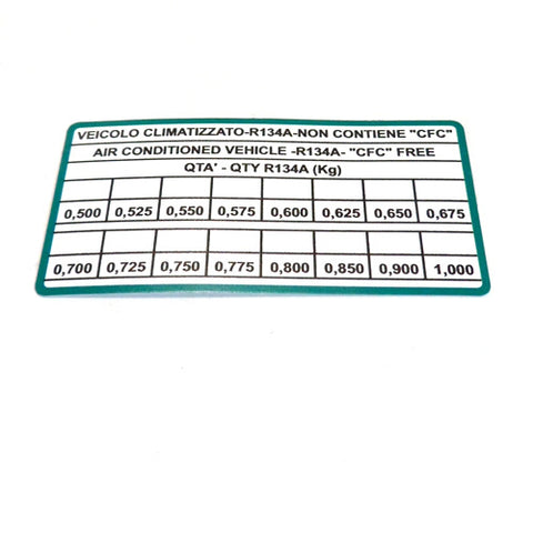 Air Conditioning Sticker	10513980