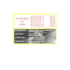 Airbag Maintenance Sticker	11178190