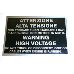 'Warning High Voltage' Sticker	113404