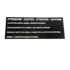 Air Bag Warning Sticker	12856780