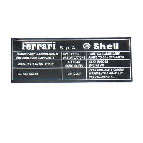 Engine Oil Sticker	230680