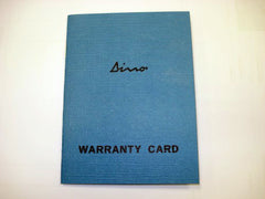 Replica 246 Warranty Book	24601002
