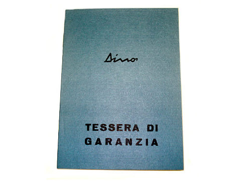 Blue Dino Warranty Book	24601004