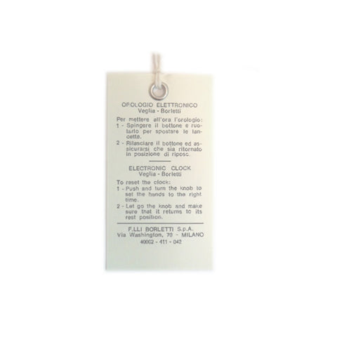 Replica Veglia Borletti Clocktag	24601015