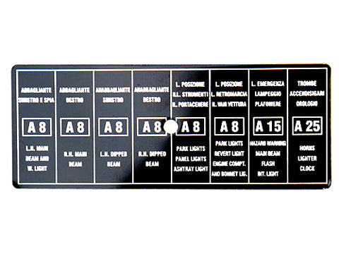 246 Fuse Cover Transfer	24602050