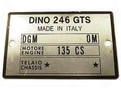 246 GTS Replacement Chassis Plate	24602120