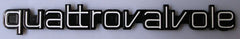 "quattrovalve" Badge	30802050