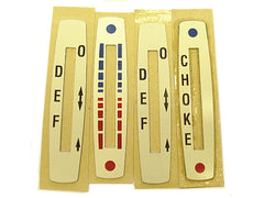 Lever Plate Label Set - GTB	30802070