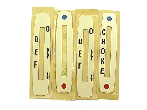 Lever Plate Label Set - GT4	30802075