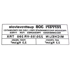 308 QV Windscreen Sticker	30802100