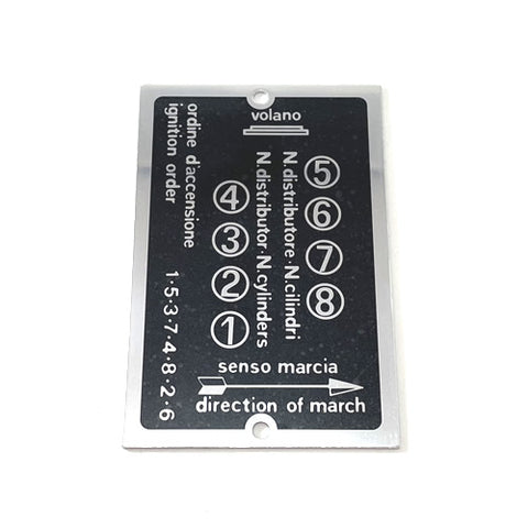 Firing Order Plate	30804020