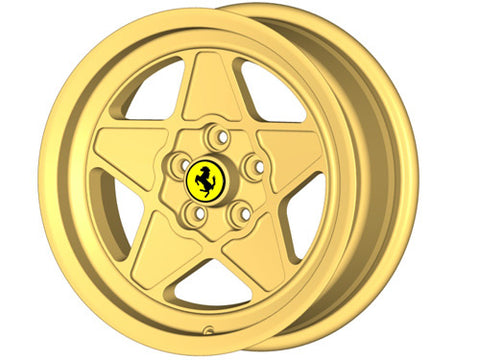 16" 5 Spoke Ferrari-Style 308 Wheels, set of four Gold	30820016