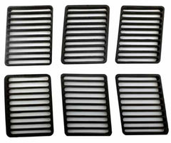 Small Air Intake Plastic Grilles, set of 6	FIA04030