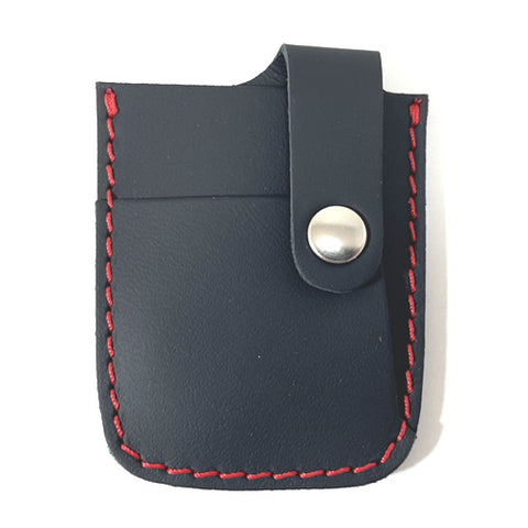 Remote Pocket Black Leather - Red Stitching	70007058