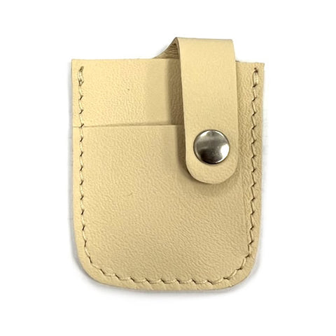 Key Fob Leather Pouch, Cream	70007228