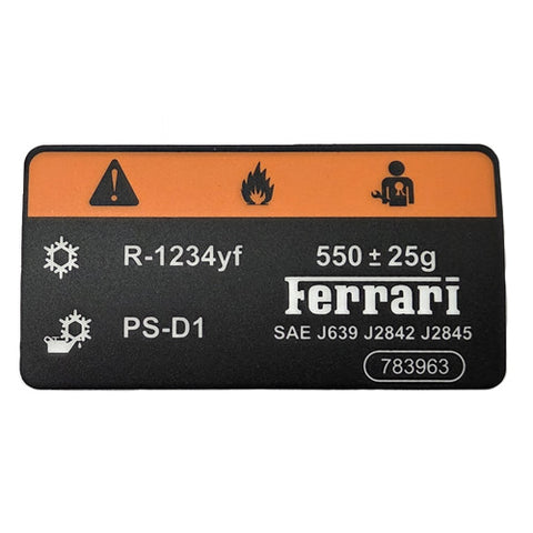 Air Conditioning Label	783963