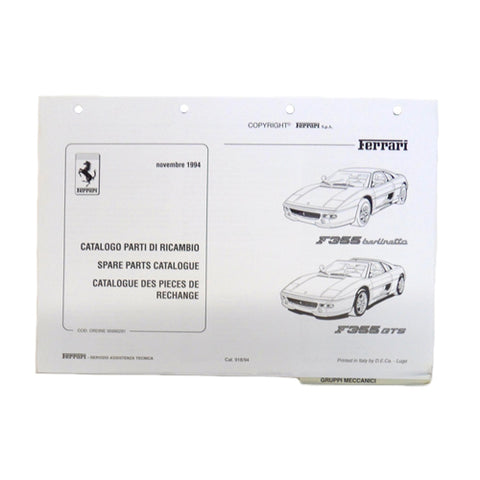 355 Spare Parts Catalogue	95990291