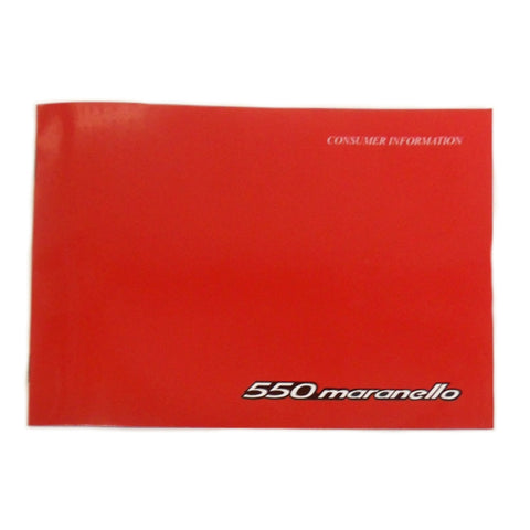 550 Maranello Consumer Information	95990307