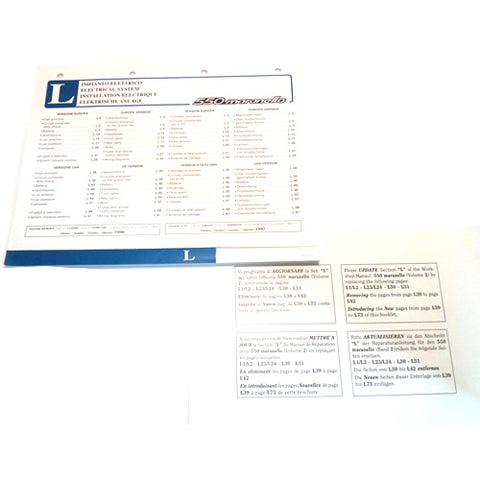 550 Maranello Workshop Manual Section L, US Spec Update	95990338