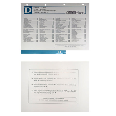 456 MGT/MGTA Workshop Manual Section D	95990354