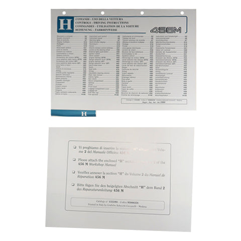 456 MGT/MGTA Workshop Manual Section H	95990358