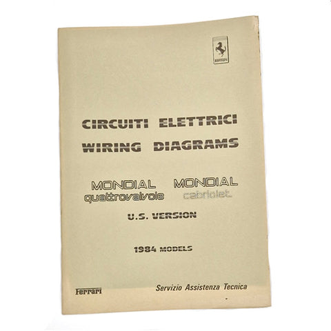 Mondial QV/Cabriolet 1984 U.S. Version Wiring Diagrams	95990832/MON