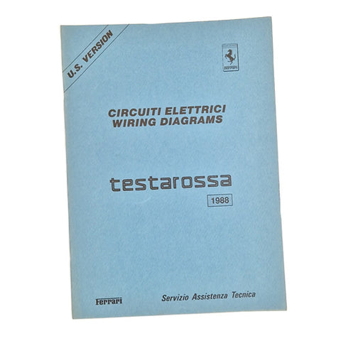 Testarossa 1988 U.S. Version Wiring Diagrams	95990860/TR