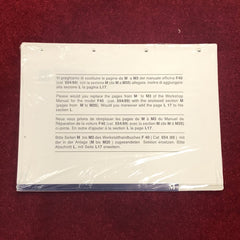 F40 Workshop Manual Section M (Update)	95990880