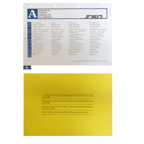 F50 Workshop Manual Section A	95991051