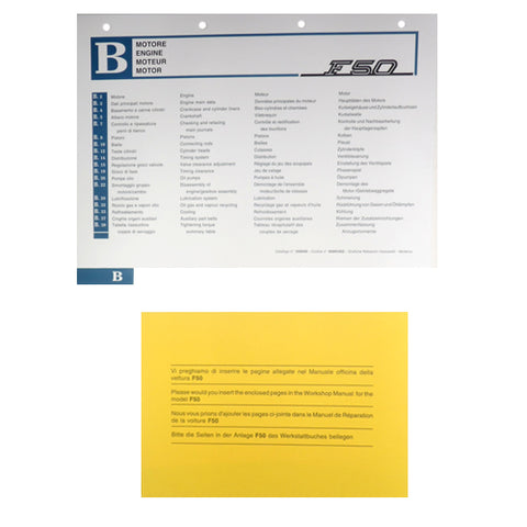 F50 Workshop Manual Section B	95991052