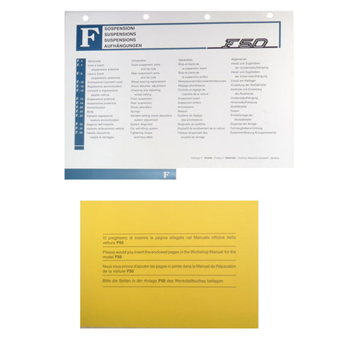 F50 Workshop Manual Section F	95991056