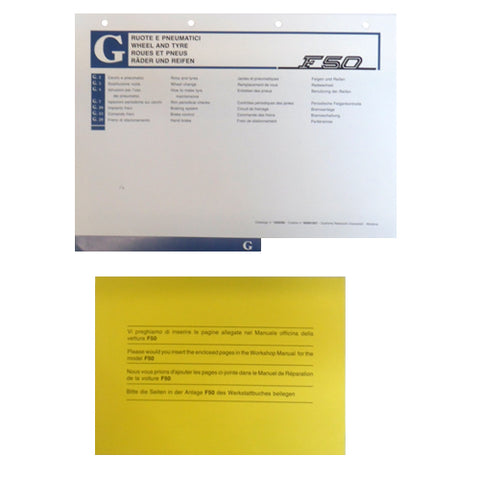 F50 Workshop Manual Section G	95991057