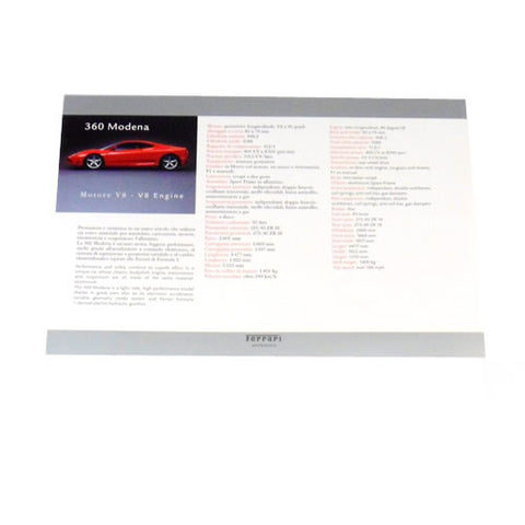 360 Modena Car Specifications	95993251