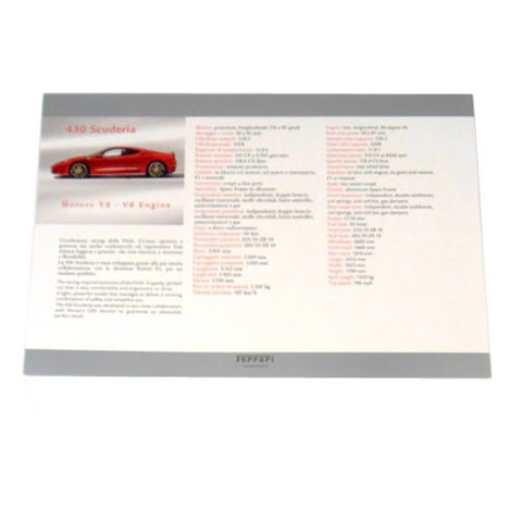 430 Scuderia Car Specifications	95993254