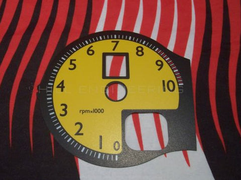 Yellow 360 Tachometer Dial - 430 Style	D360-Y-430
