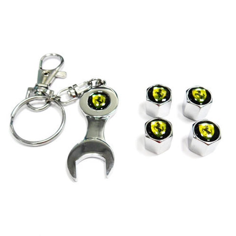 Valve Cap Set with Keyring	FER01220
