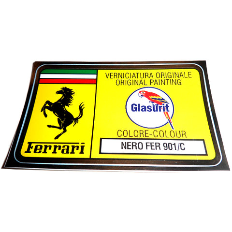 Paint Code Sticker (NERO FER 901/C)	FER02050