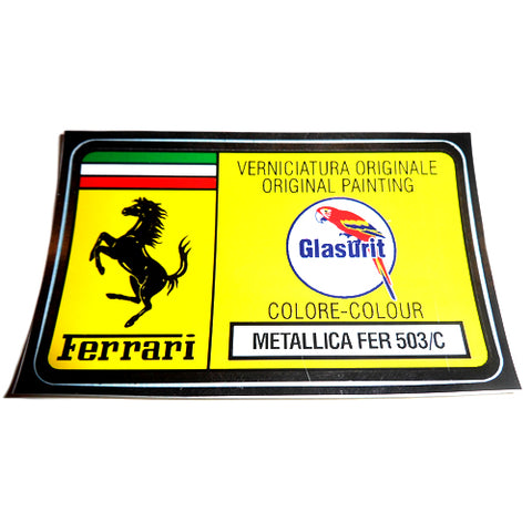 Paint Code Sticker (METLLICA FER 503/C)	FER02060