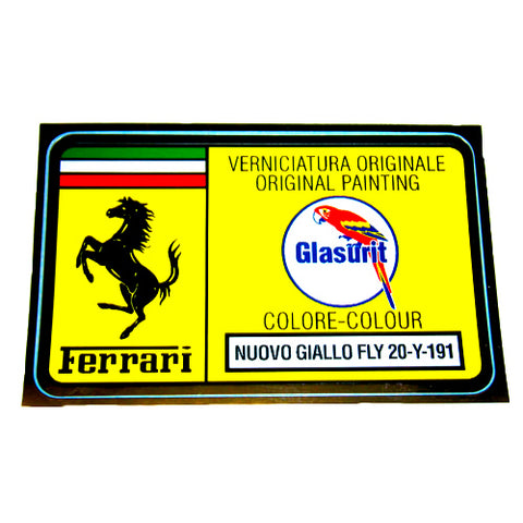 Paint Code Sticker (NUOVO GIALLO FLY 20-Y-191)	FER02075