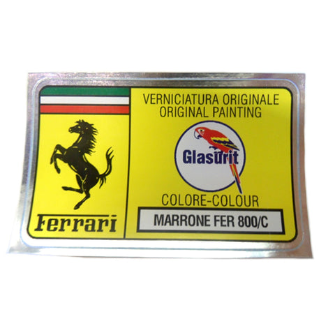 Paint Code Sticker (MARRONE FER 800/C)	FER02095