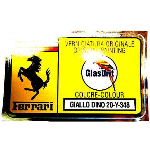 Paint Code Sticker (GIALLO DINO 20-Y-348)	FER02105