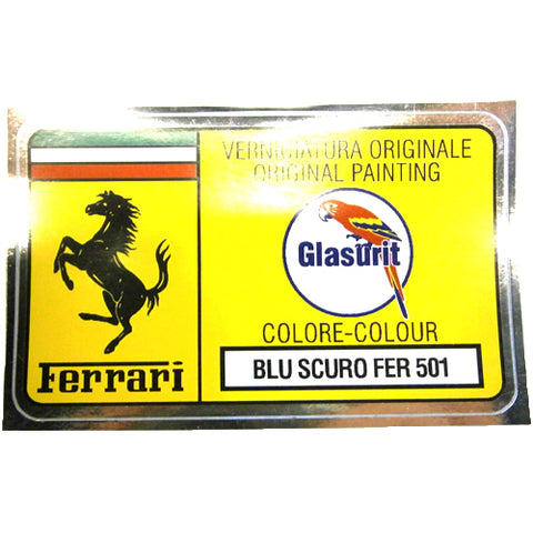 Paint Code Sticker (BLU SCURO FER 501)	FER02115