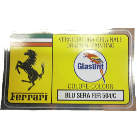 Paint Code Sticker (BLU SERA FER 504/C)	FER02135