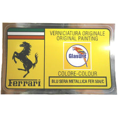 Paint Code Sticker (BLU SERA METALLICA FER 504/C)	FER02160