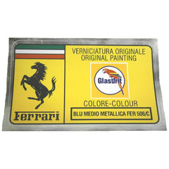 Paint Code Sticker (BLU MEDIO METALLICA FER 506/C)	FER02165